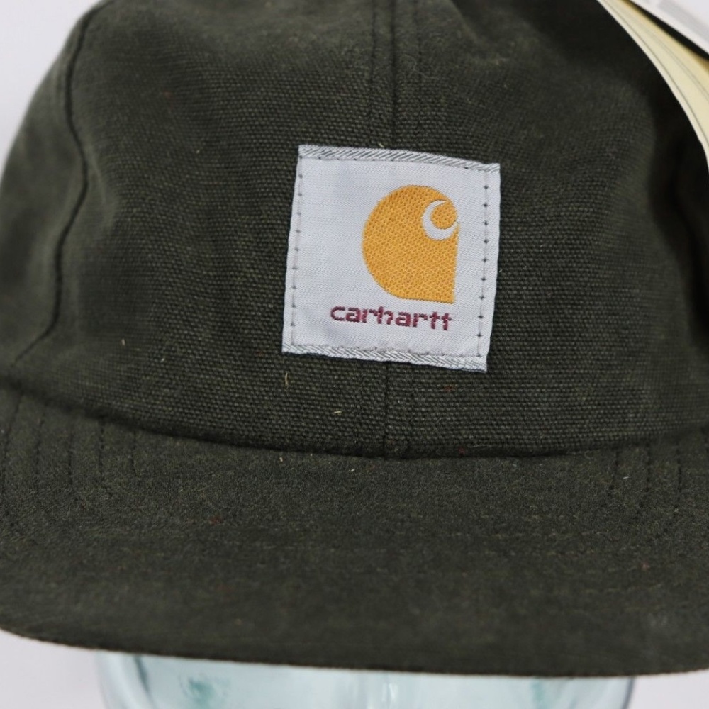 Vintage New Carhartt Spell Out Snapback Hat Green - Picture 3 of 8